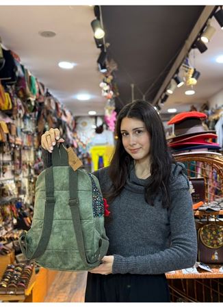 DOKUMA PAMUK SIRT ÇANTASI