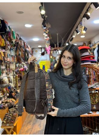 DOKUMA PAMUK SIRT ÇANTASI