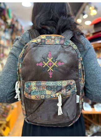 DOKUMA PAMUK SIRT ÇANTASI