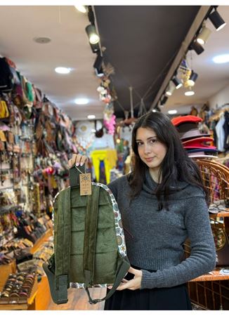 DOKUMA PAMUK SIRT ÇANTASI