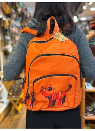 DOKUMA PAMUK SIRT ÇANTASI