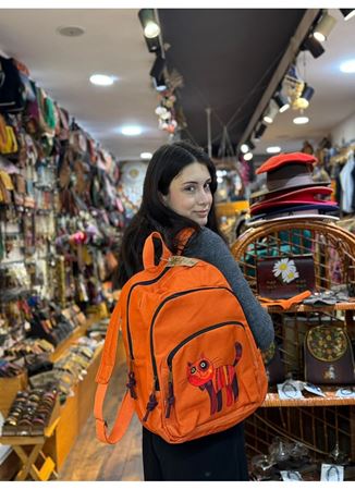 DOKUMA PAMUK SIRT ÇANTASI