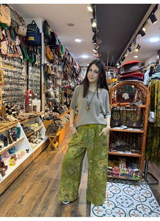 İtalyan Keten Kemerli Pantolon