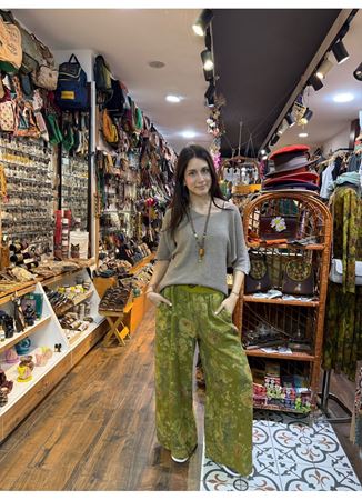 İtalyan Keten Kemerli Pantolon