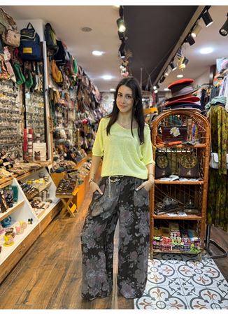 İtalyan Keten Kemerli Pantolon