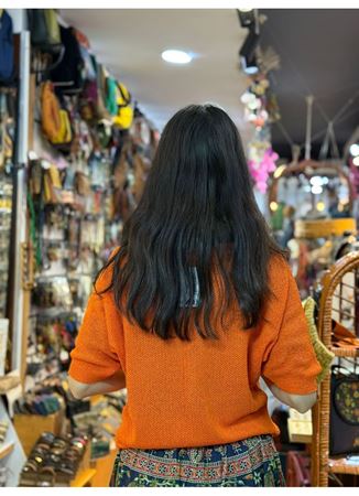 İtalyan Triko Bluz Kısa Kollu