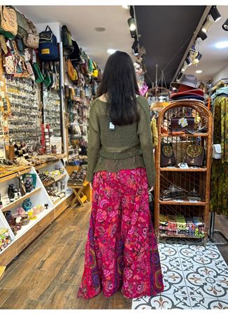 Nepal Tasarım Pantolon Pembe