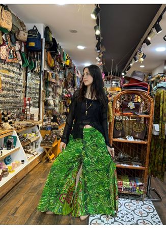 Nepal Tasarım Pantolon Yeşil