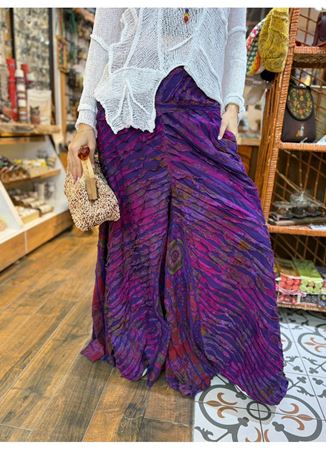 Nepal Tasarım Pantolon Mor