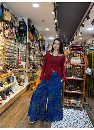 Nepal Tasarım Pantolon Mavi