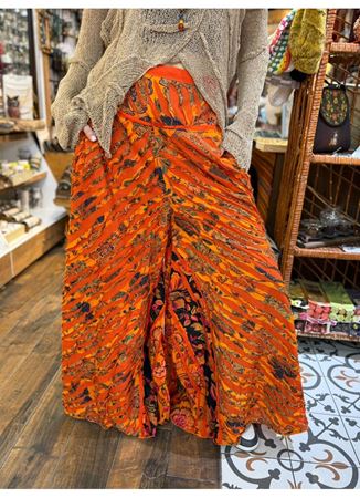 Nepal Tasarım Pantolon Turuncu