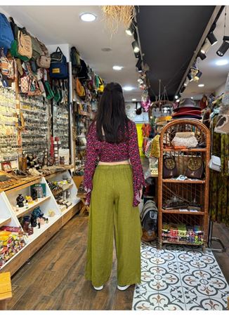 İtalyan Keten Kapaklı Pantolon