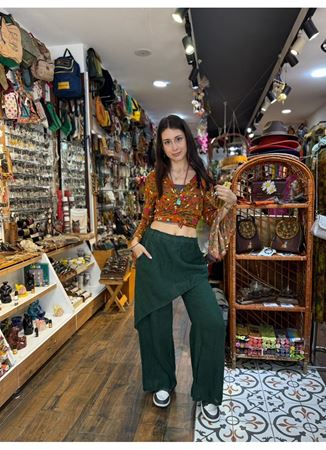 İtalyan Keten Kapaklı Pantolon