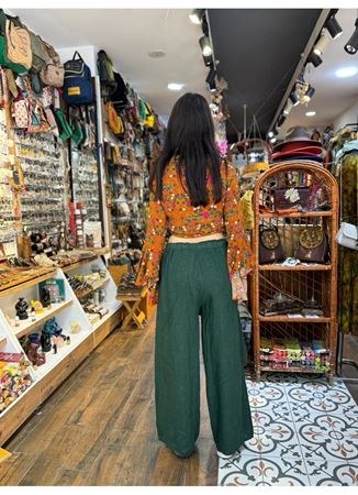 İtalyan Keten Kapaklı Pantolon