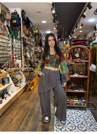 İtalyan Keten Kapaklı Pantolon