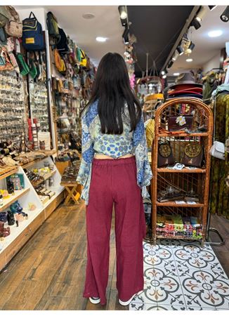 İtalyan Keten Kapaklı Pantolon