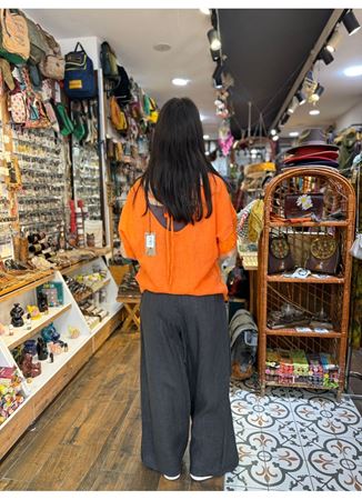 İtalyan Keten Kapaklı Pantolon