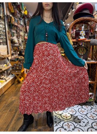 Patchwork Beli Lastikli Etek