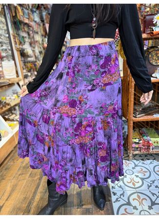 Patchwork Beli Lastikli Etek