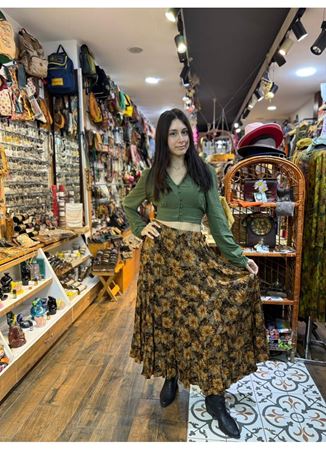 Patchwork Beli Lastikli Etek