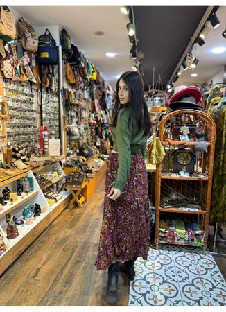 Patchwork Beli Lastikli Etek