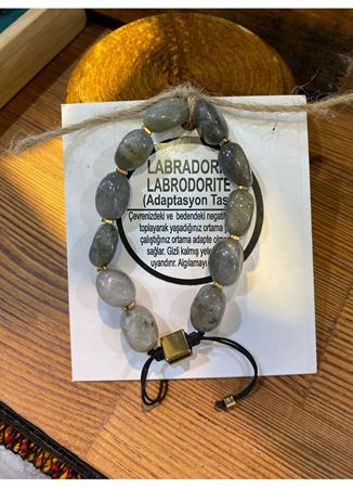 Labradorit (Adaptasyon Taşı) Doğal Taş Bileklik