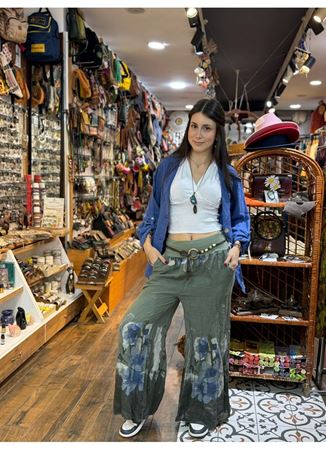 İtalyan Keten Kemerli Pantolon