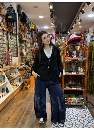 İtalyan Keten Kemerli Pantolon