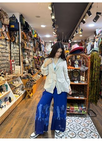 İtalyan Keten Kemerli Pantolon