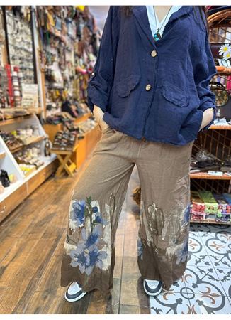 İtalyan Keten Kemerli Pantolon