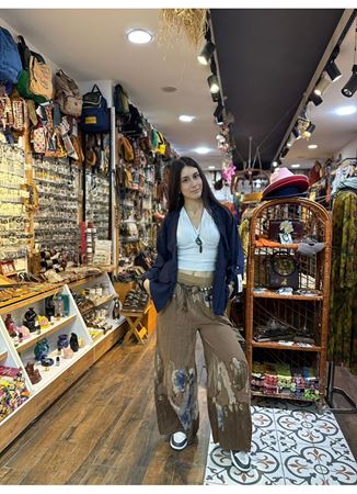 İtalyan Keten Kemerli Pantolon