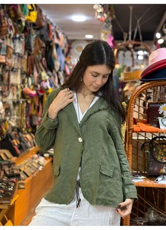 İtalyan Keten Tasarım Ceket