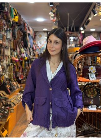 İtalyan Keten Tasarım Ceket