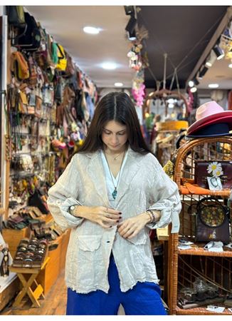 İtalyan Keten Tasarım Ceket