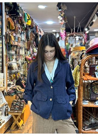 İtalyan Keten Tasarım Ceket