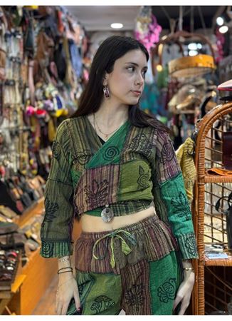 Nepal Pantolonlu Takım Yeşil