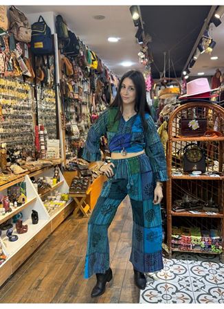 Nepal Pantolonlu Takım Mavi