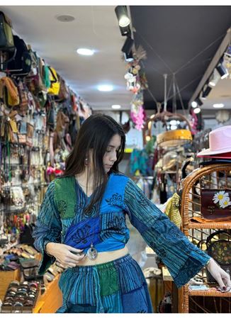 Nepal Pantolonlu Takım Mavi