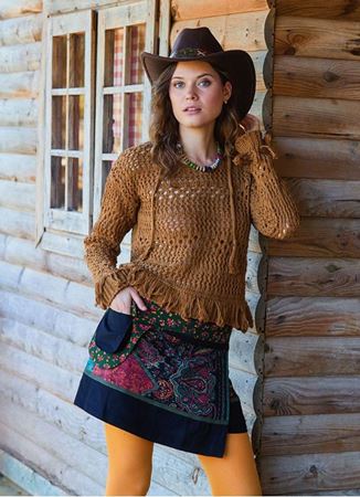 Çıtçıt Kapamalı Cepli Patchwork Anvelop Siyah Etnik Etek