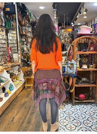 Nepal Tasarım Etek Kısa