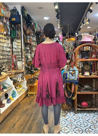 Kısa Kollu Hint Elbise