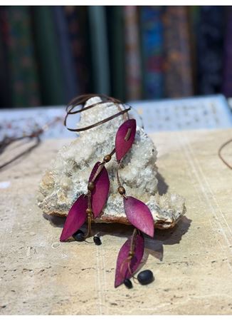 El İşi Özel Tasarım Deri Kolye