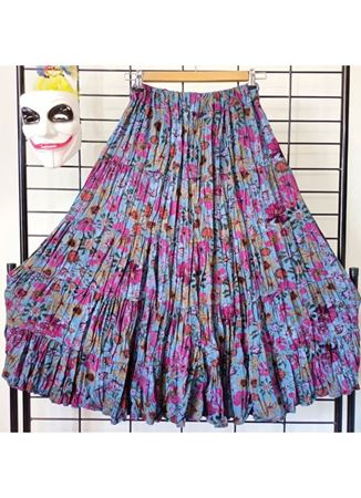 Patchwork Beli Lastikli Etek