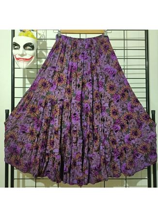 Patchwork Beli Lastikli Etek