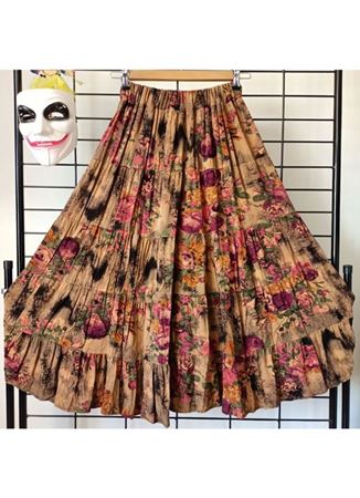 Patchwork Beli Lastikli Etek