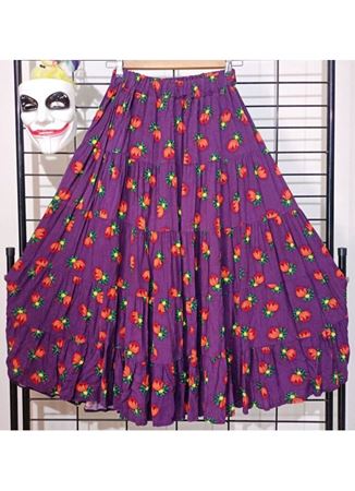 Patchwork Beli Lastikli Etek