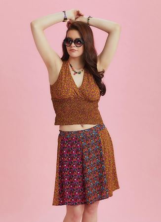 Gipeli Yazlık Çiçek Desenli Bluz