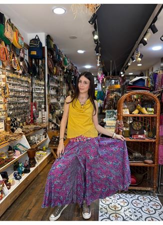 İpek Önü İşlemeli Pantolon