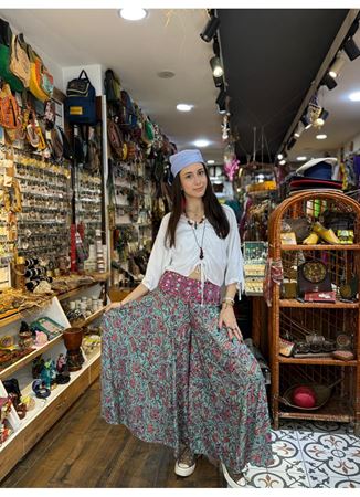 İpek Önü İşlemeli Pantolon