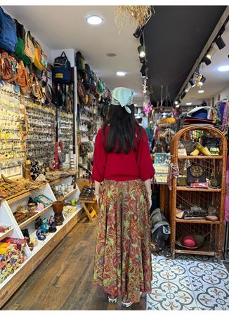 İpek Önü İşlemeli Pantolon